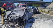Tragedia na S8. Kobieta spłonęła w samochodzie
