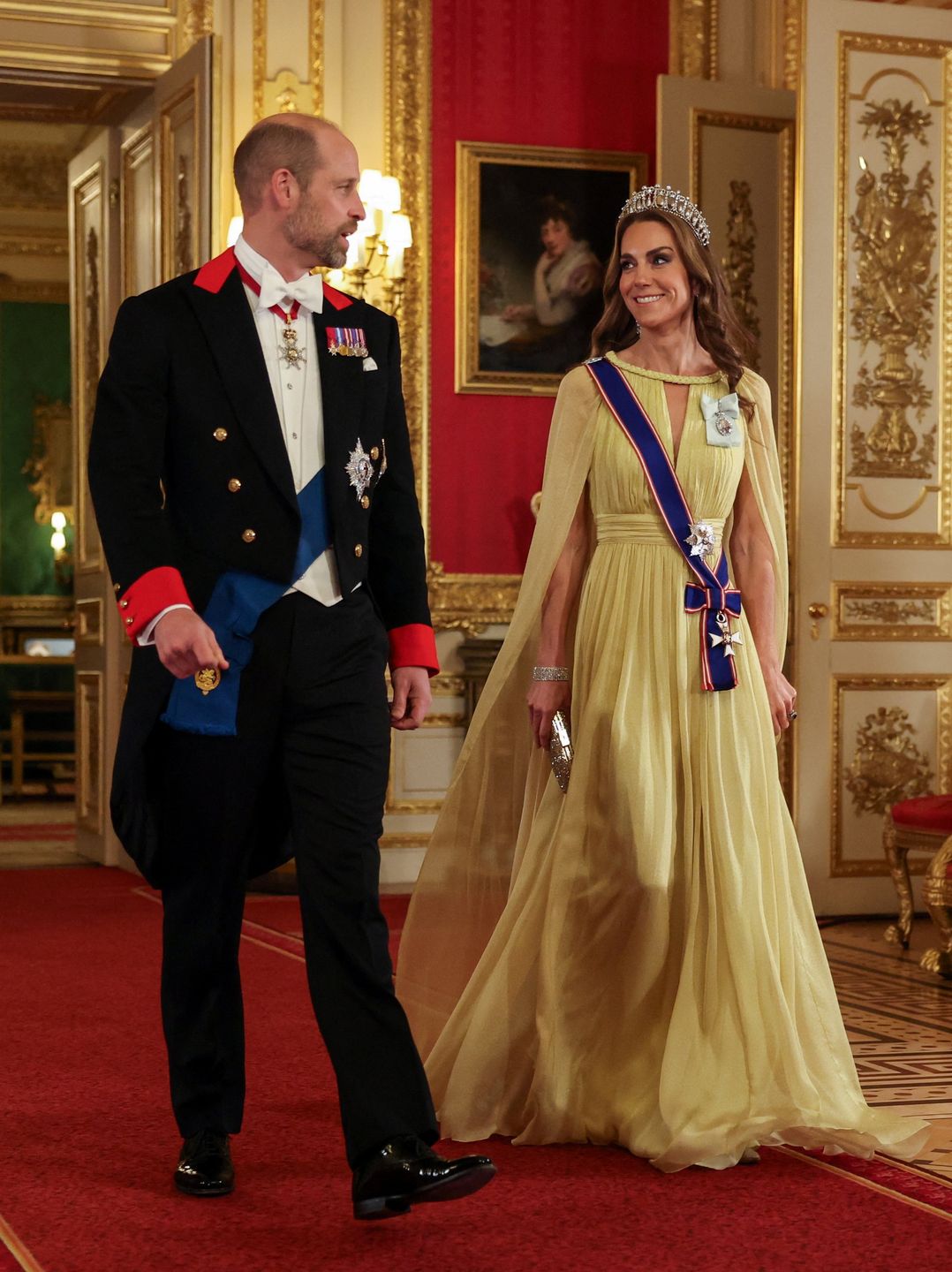 Księżna Kate na królewskim bankiecie z sułtanem Omanu