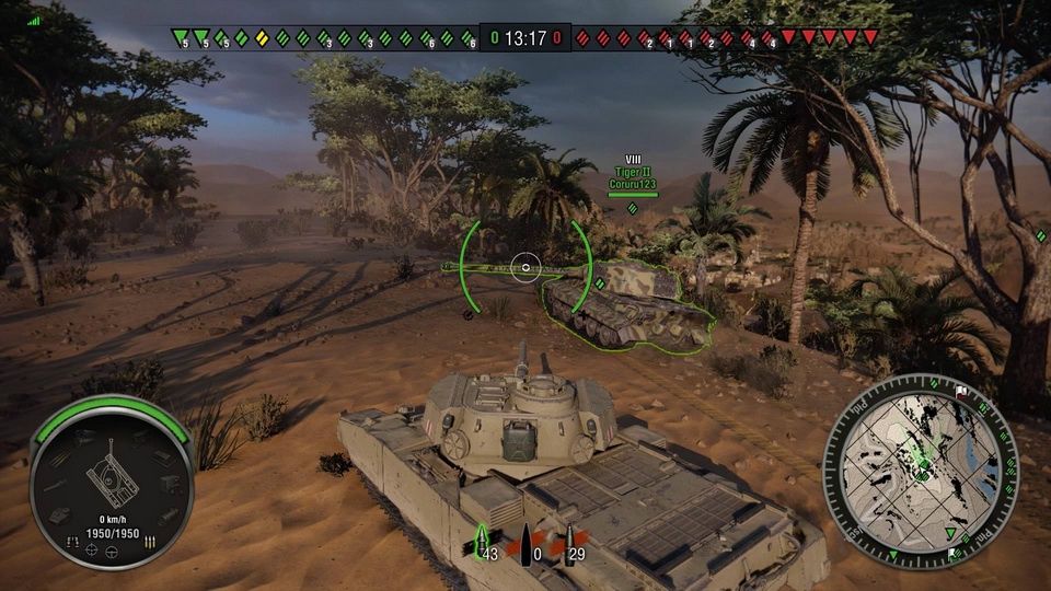 World of Tanks na Playstation 4 - pustynna mapa