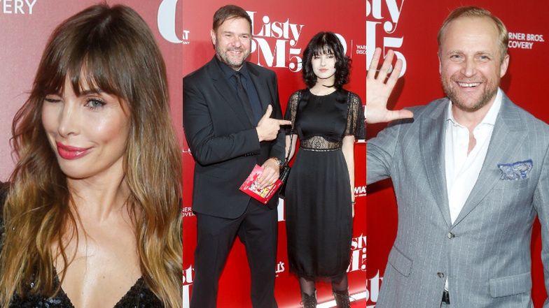 Gwiazdy pozują na premierze "Listów do M. 5": Tomasz Karolak z CÓRKĄ, Agnieszka Dygant, Piotr Adamczyk... (ZDJĘCIA)