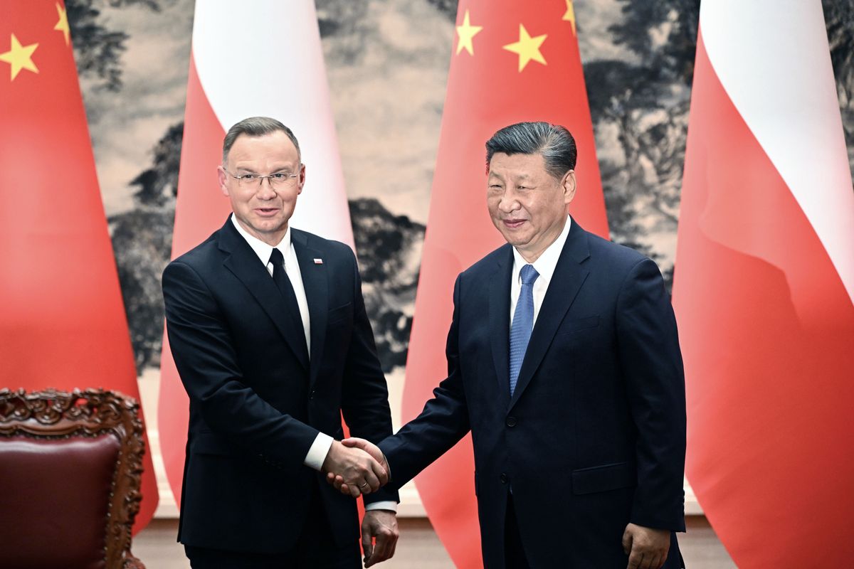 Andrzej Duda i Xi Jinping