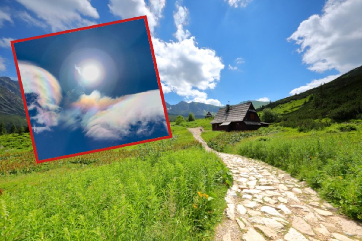 Niezwykły widok nad Halą Gąsienicową. Chmury mieniły się barwami