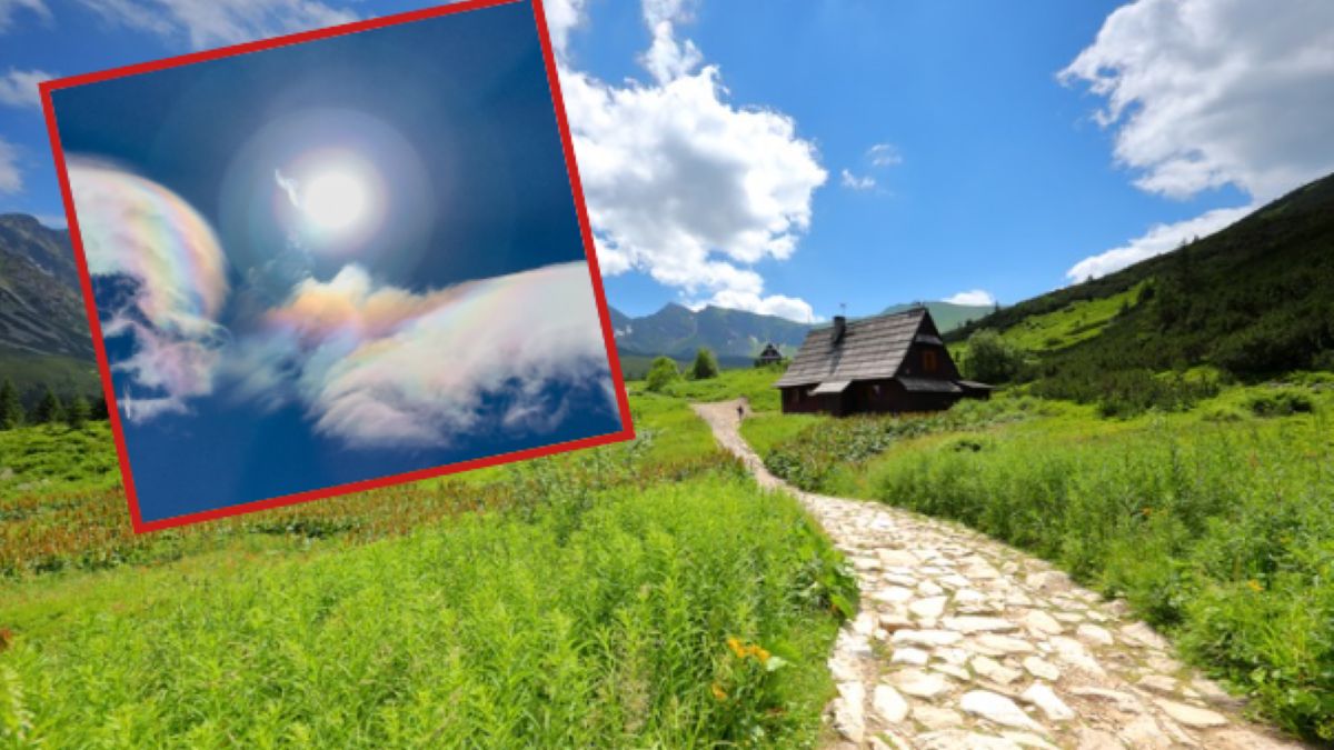 Niezwykły widok nad Halą Gąsienicową. Chmury mieniły się barwami