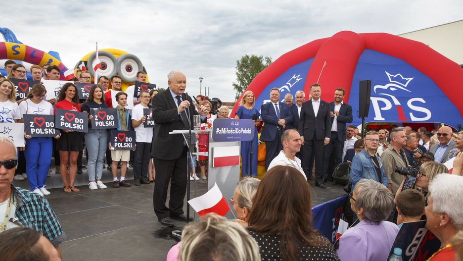 Jarosław Kaczyński na pikniku rodzinnym w Stawiskach