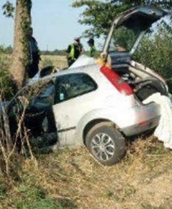 Auto z impetem uderzyło w drzewo. Nie żyje pasażerka