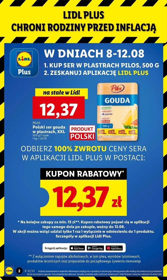 Lidl promocja na ser gouda za darmo