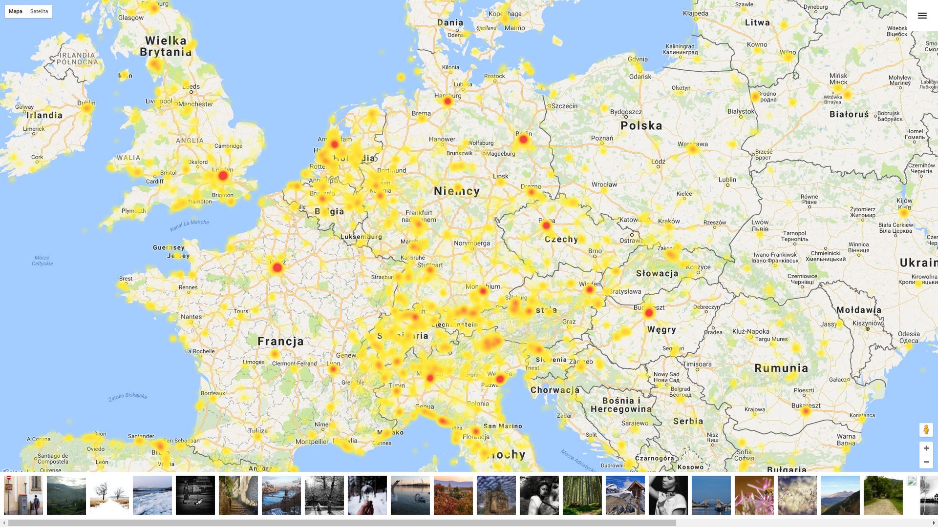Oto interaktywna mapka, która pomoże znaleźć najlepsze i najchętniej fotografowane miejsca na świecie 1