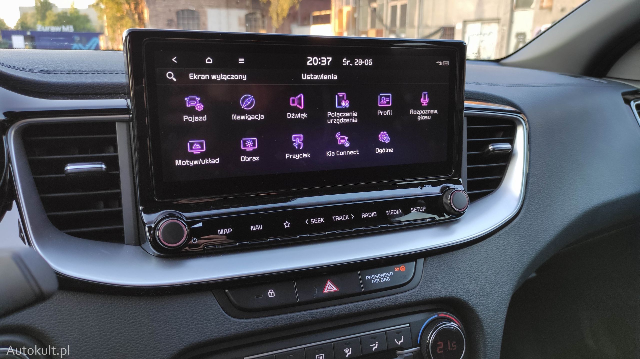 Kia Proceed GT - detale wnętrza