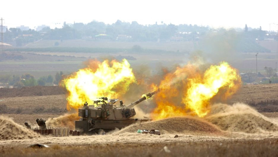 Temporary
SDEROT, ISRAEL - OCTOBER 11: Fire and smoke rise as Israeli artillery units stationed in the military zone launch attacks during the fifth day of the clashes in Sderot, Israel on October 11, 2023. Mostafa Alkharouf / Anadolu
AA/ABACA
