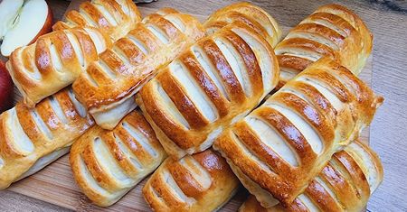 Bułeczki z jabłkami. Idealne na drugie śniadanie