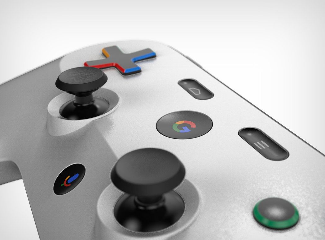 Tak może wyglądać kontroler gier strumieniowej usługi Google. Jest patent i fanowskie rendery