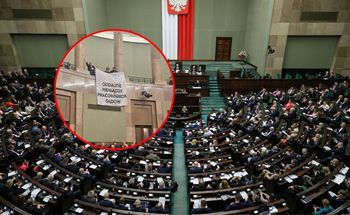 Napięcie na sejmowej galerii. Straż wyprowadziła aktywistkę