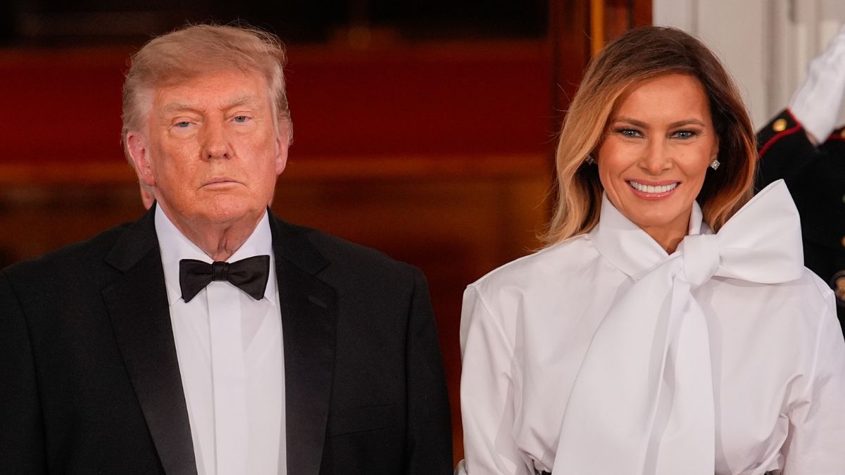 Melania i Donald Trumpowie