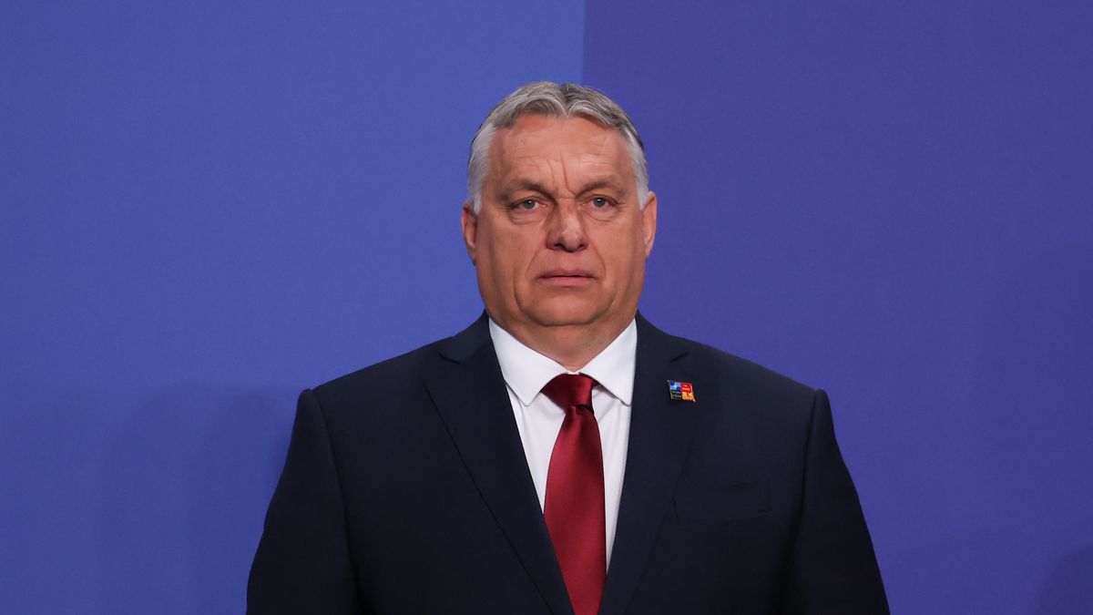 Prime Minister of Hungary Viktor Orban during the welcome ceremony of the NATO Summit in Madrid, Spain on June 29, 2022. (Photo by Jakub Porzycki/NurPhoto via Getty Images)