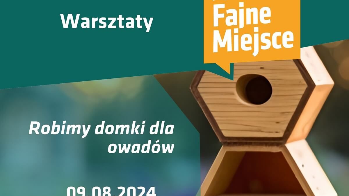 Domek dla owadów - zaproszenie na warsztaty z budowania