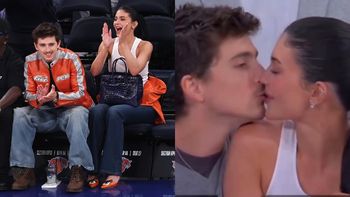 Kylie Jenner i Timothée Chalamet prezentują NAMIĘTNY POCAŁUNEK na meczu. Kryzys zażegnany? (FOTO)