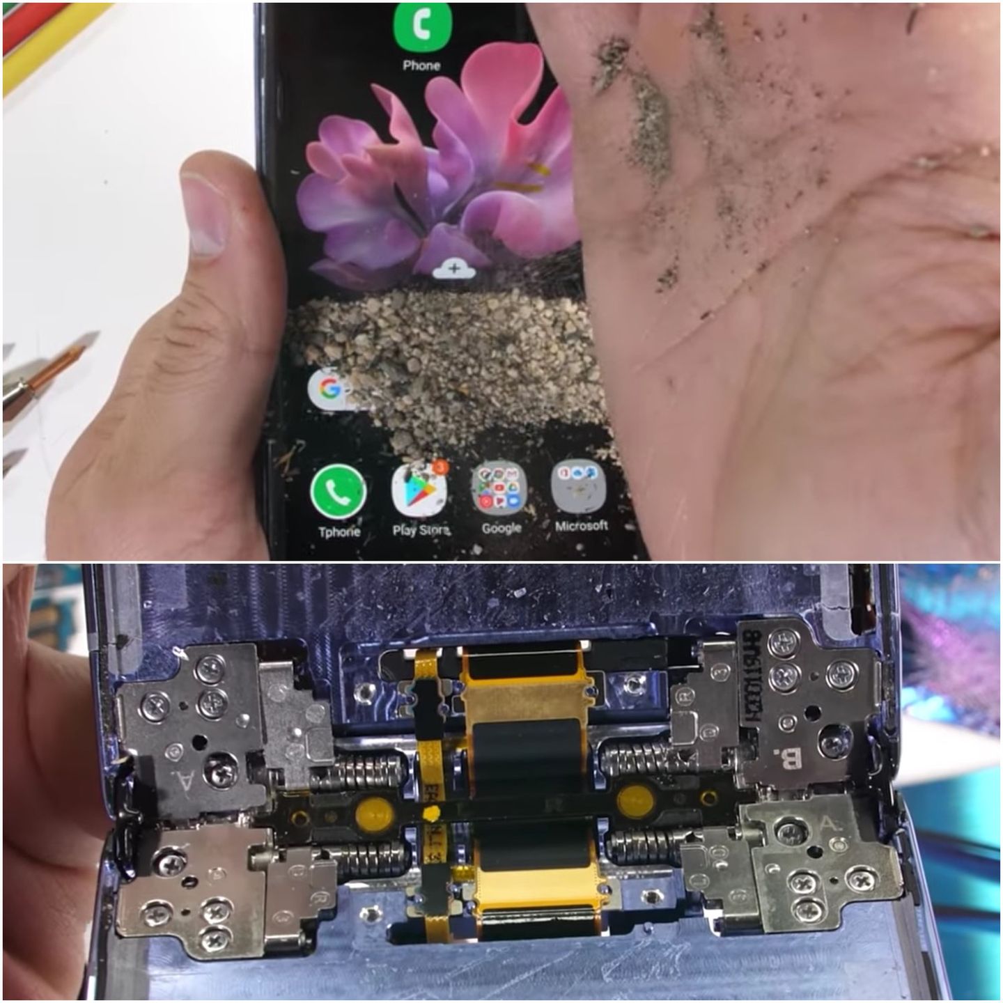 Samsung Galaxy Z Flip sprawdzony pod kątem odporności na pył. (Nie) jest kolorowo 7