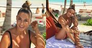 Małgorzata Rozenek gra odsłoniętym ramionkiem na plaży i grozi: "Szykuję się na PODBÓJ ŚWIATA" (ZDJĘCIA)