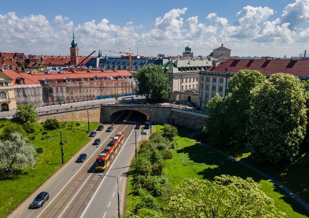 A drone view of old city in Warsaw, Poland, on 17.05.2021
(Photo by Foto Olimpik/NurPhoto via Getty Images)