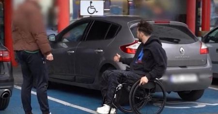 Niepełnosprawny ośmieszył kierowcę. Nagranie ma 3,8 mln wyświetleń
