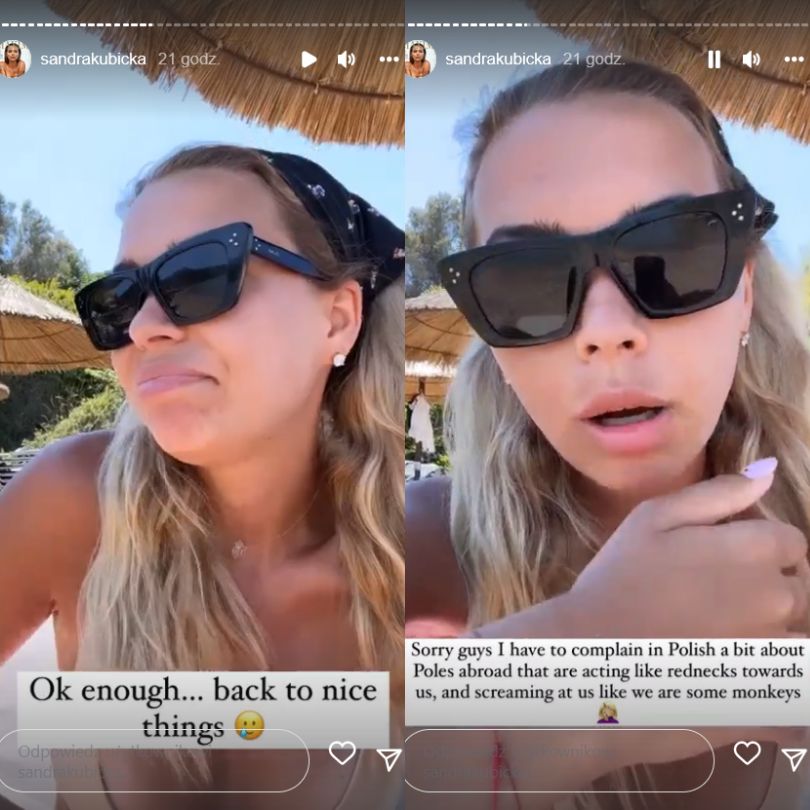 Sandra Kubicka narzeka na Polaków za granicą