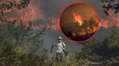 Rodos w ogniu. Tysiące ludzi zmuszonych do ucieczki przed pożarami