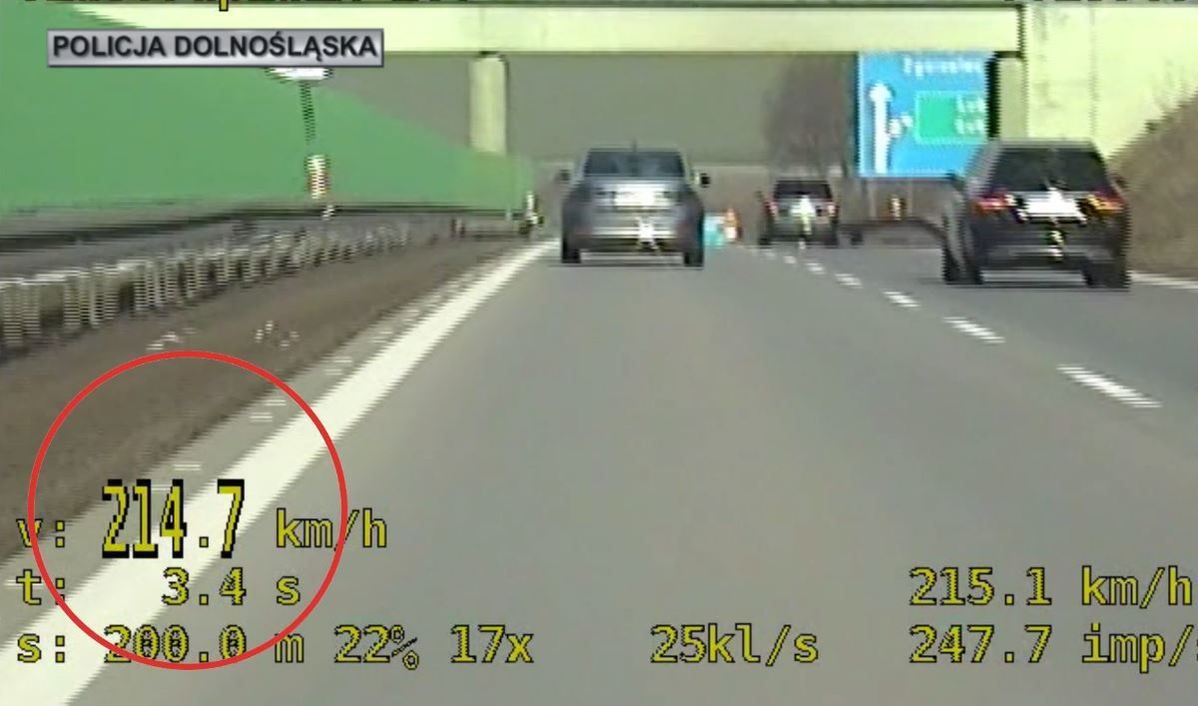 Młody Słowak pędził skodą 214 km/h. Namierzyli go policjanci z grupy "SPEED’"