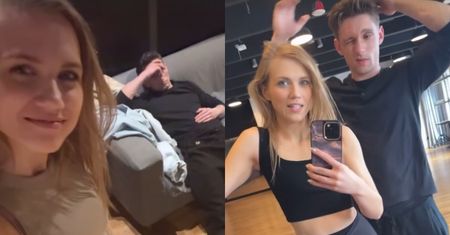 Agnieszka Kaczorowska wrzuciła w nocy nagranie z Filipem Gurłaczem. "Chyba tu zostanę..."