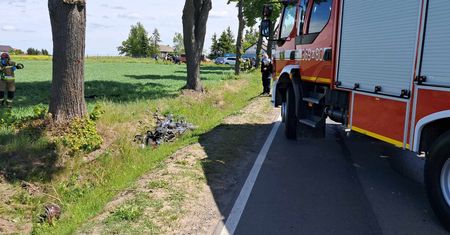 Strażak z OSP Sikórz rozpoczął resuscytację i uratował życie motocyklisty z Parzenia!