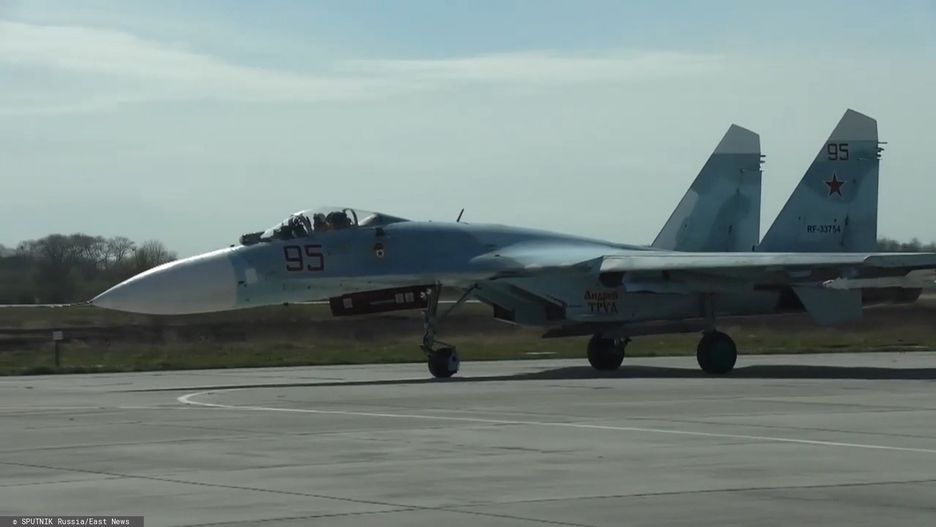 Rosyjski myśliwiec Su-27 