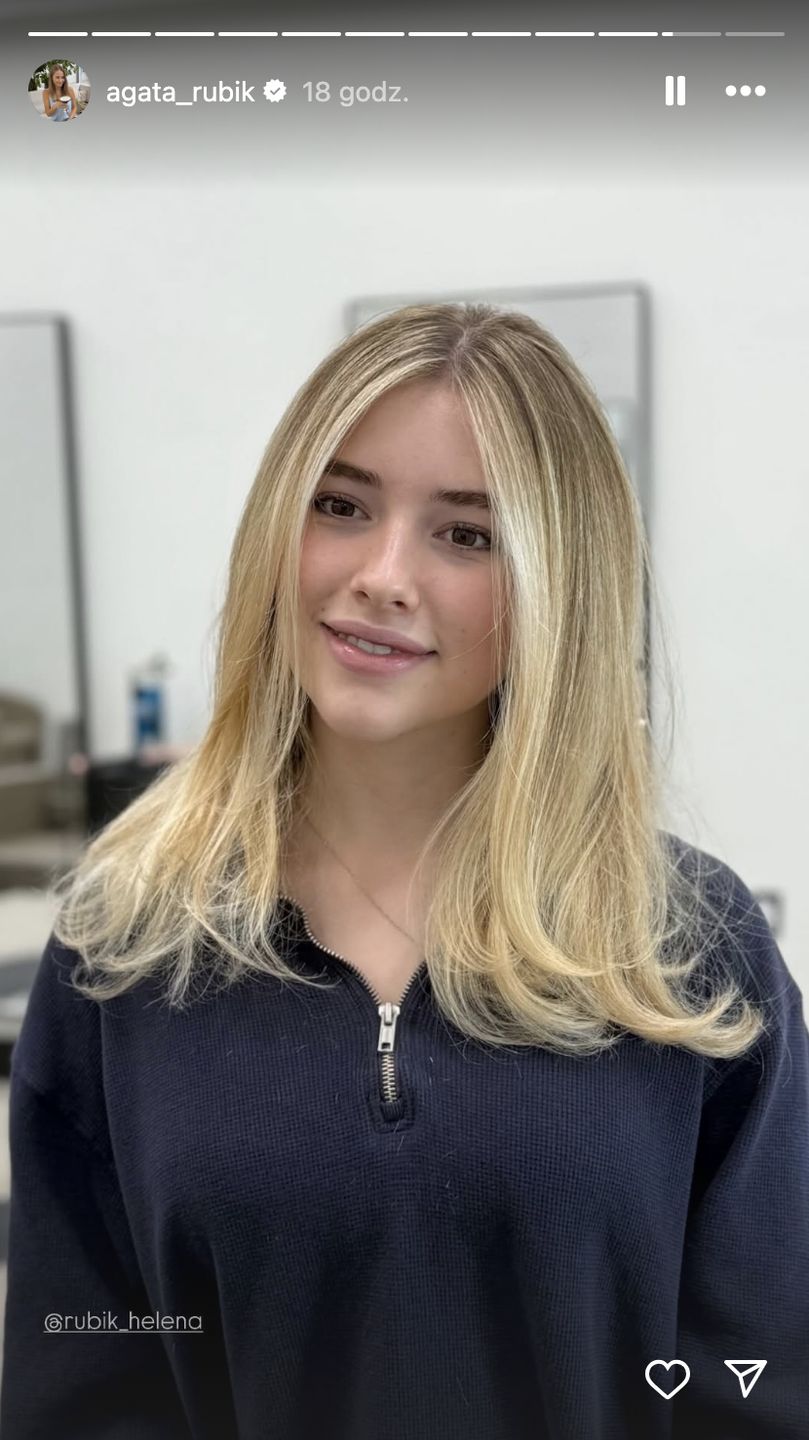 Agata Rubik zabrała 16-letnią córkę do fryzjera