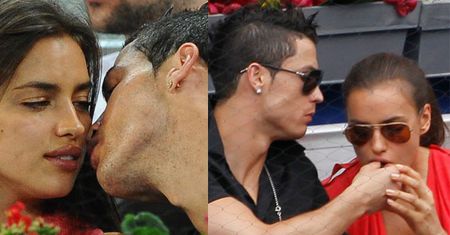 Ronaldo całuje i karmi Irinę Shayk! (ZDJĘCIA)