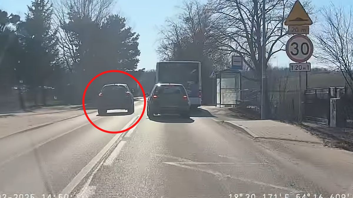 Niebezpieczna sytuacja w miejscowości Kolbudy.