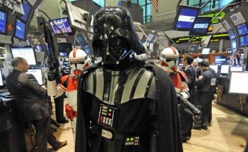 Darth Vader otworzył sesję giełdową na Wall Street (wideo)