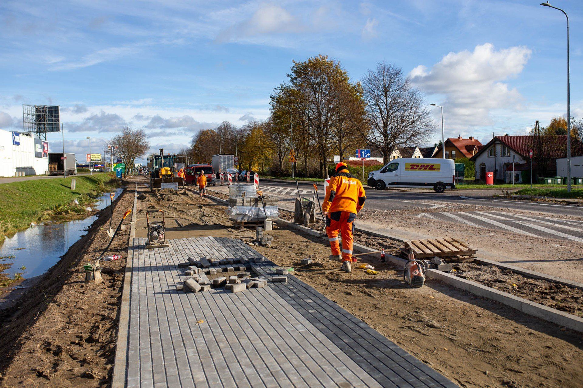 Remont drogi w Bolesławicach.