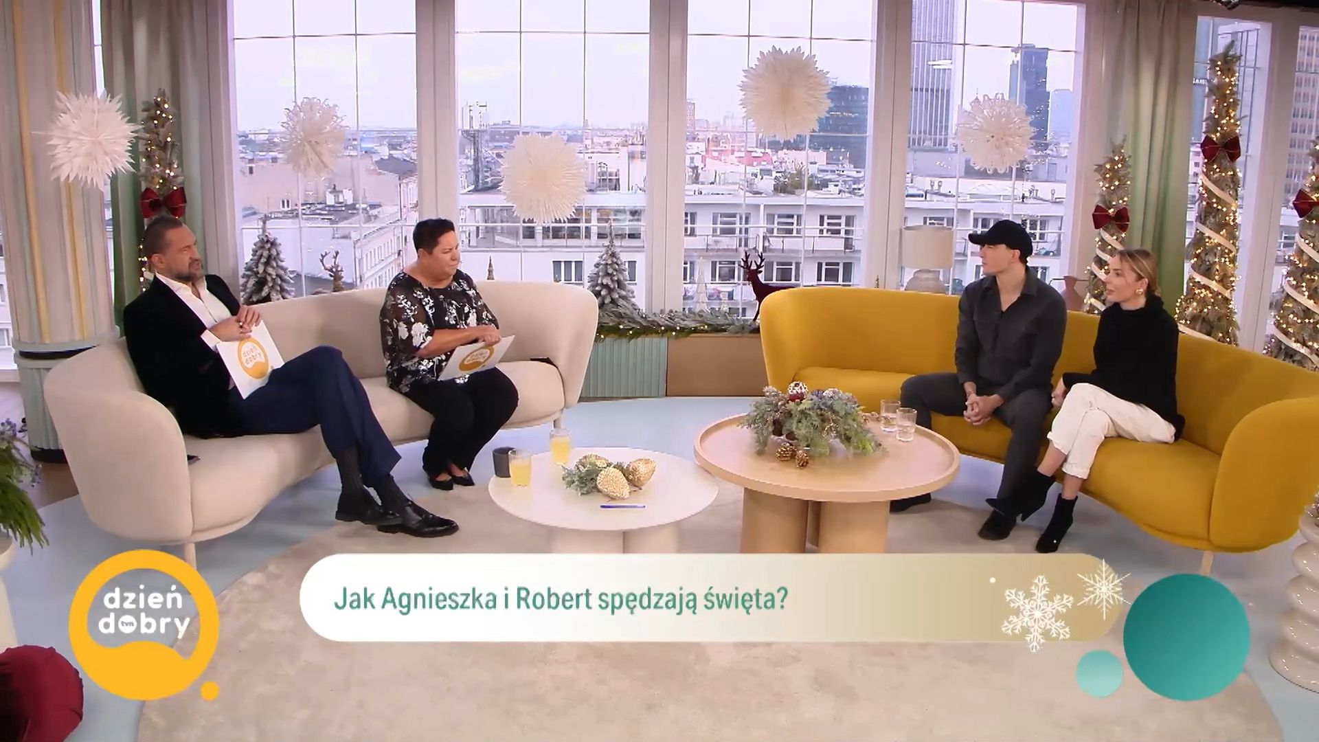 Agnieszka Włodarczyk i Robert Karaś w "Dzień Dobry TVN"
