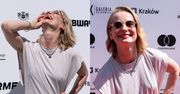 Roześmiana Magdalena Cielecka podbija festiwal OFF CAMERA w białej sukience. Klasa? (ZDJĘCIA)