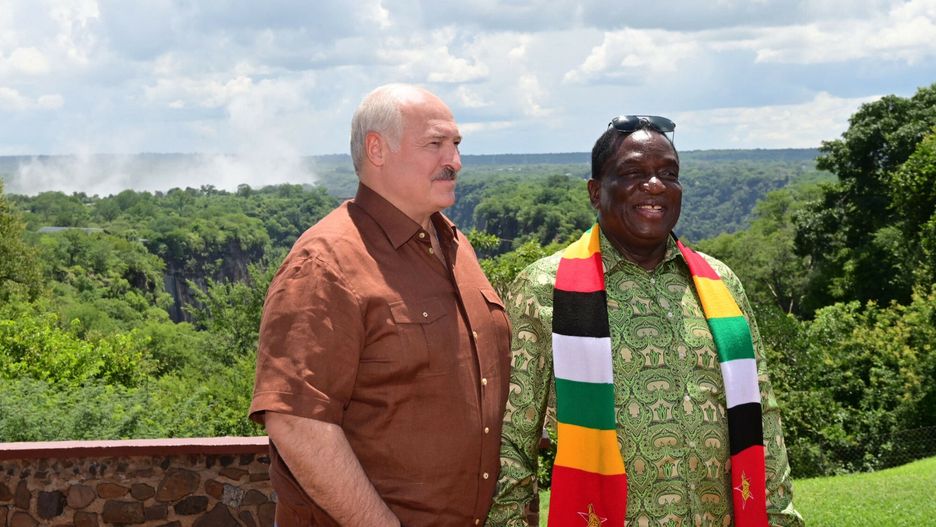 Prezydent Alaksandr Łukaszenka w Zimbabwe.