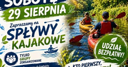 Wiosła w dłoń! W sobotę bezpłatne spływy kajakowe