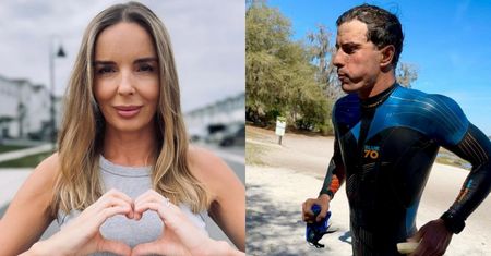 Agnieszka Włodarczyk rozpływa się nad biorącym udział w kolejnym Ironmanie Karasiem i ubolewa: "Widziałam jego zmarzniętą twarz..." (FOTO)