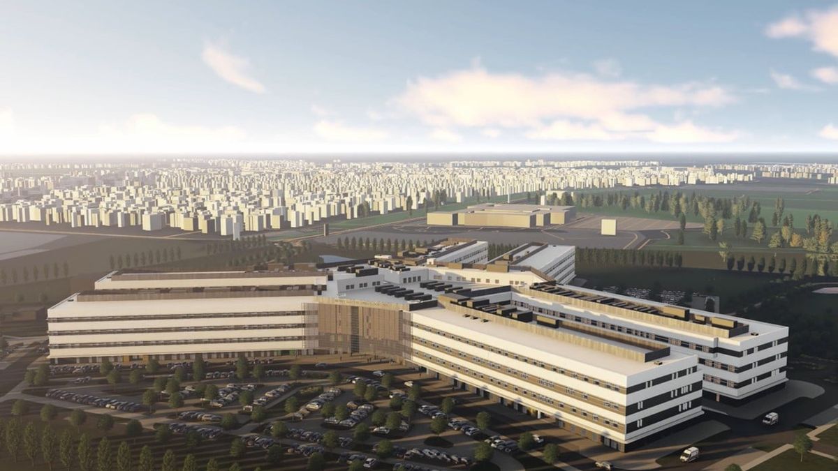 Tak ma wyglądać nowy szpital onkologiczny, który ma zostać wybudowany przy ul. Kosmonautów we Wrocławiu