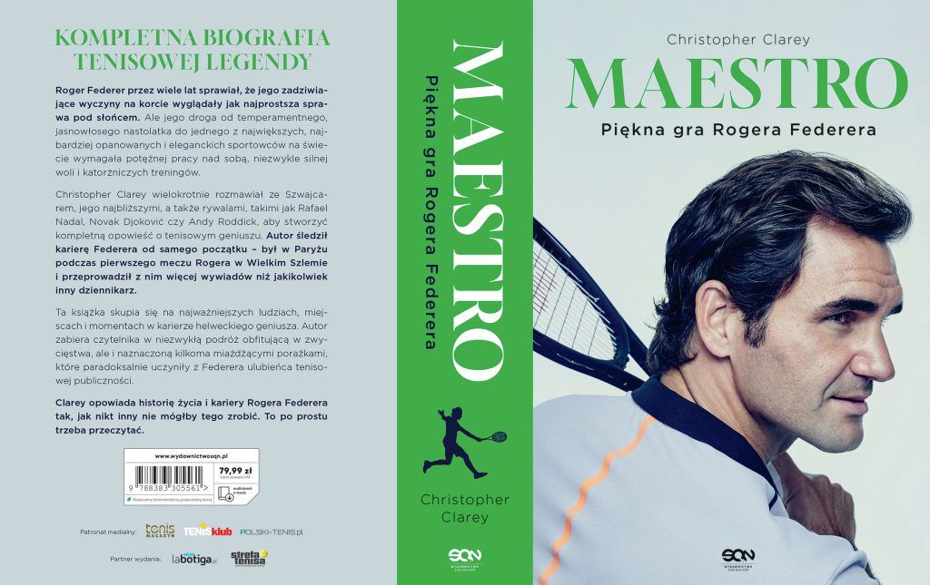 Okładka książki "Maestro. Piękna gra Rogera Federera".