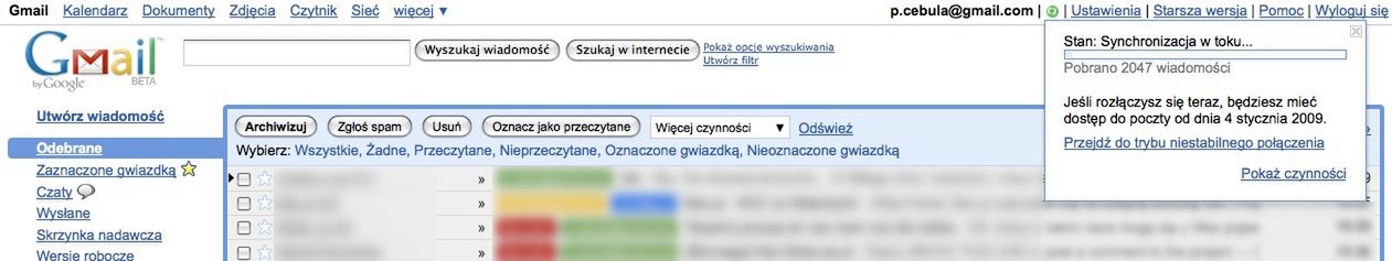 Jak włączyć w Gmailu funkcję Offline? 7