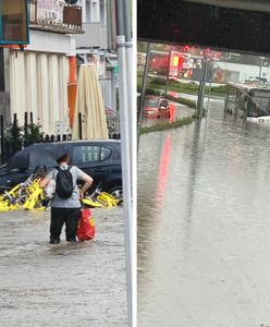 Sceny jak z filmu w Dąbrowie Górniczej. Po burzach woda była wszędzie