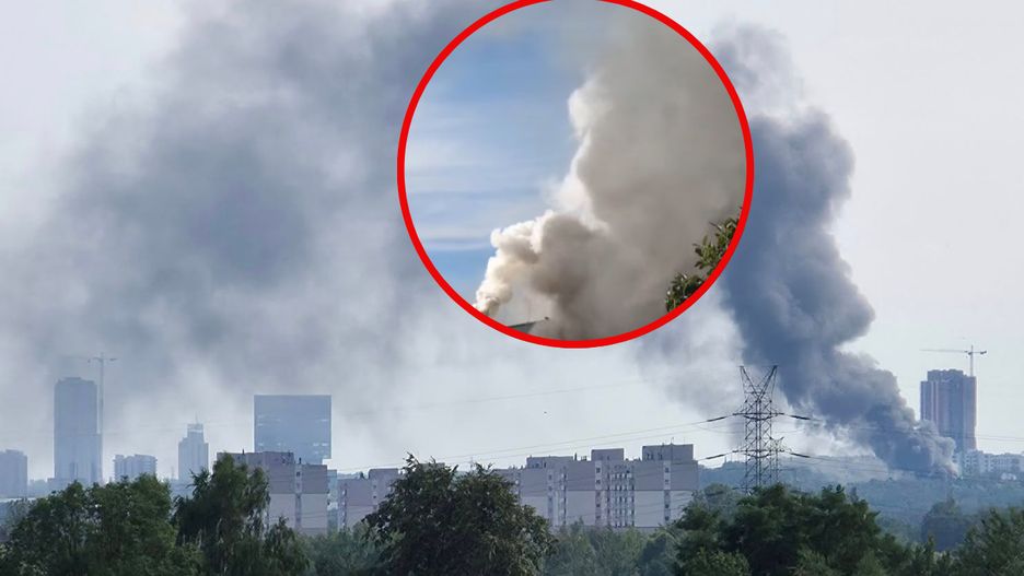 Pożar hali w Siemianowicach Śląskich