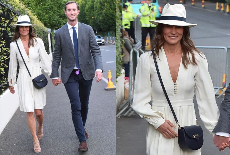 Pippa Middleton z mężem na Wimbledonie