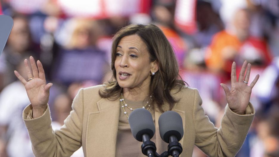 Democratic presidential nominee Kamala Harris campaign rally in Georgia
epa11697848 Democratic Presidential candidate and current US Vice President Kamala Harris addresses supporters at a campaign rally held at the Atlanta Civic Center in Atlanta, Georgia, USA, 02 November 2024. The United States will hold its presidential election on 05 November 2024. 
2024.  EPA/EDWARD M. PIO RODA 
Dostawca: PAP/EPA.
EDWARD M. PIO RODA
microphone, campaigning, crowd