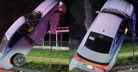 Zaparkowała na znaku "nie parkować". Z każdą chwilą robi się dziwniej