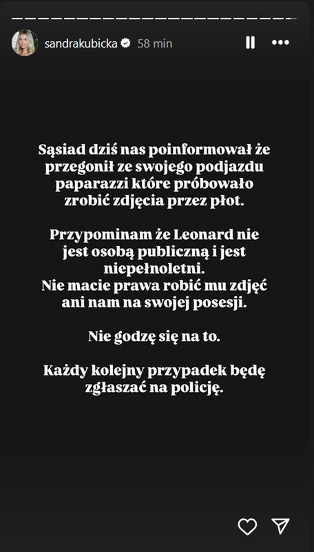 Sandra Kubicka ostrzega 