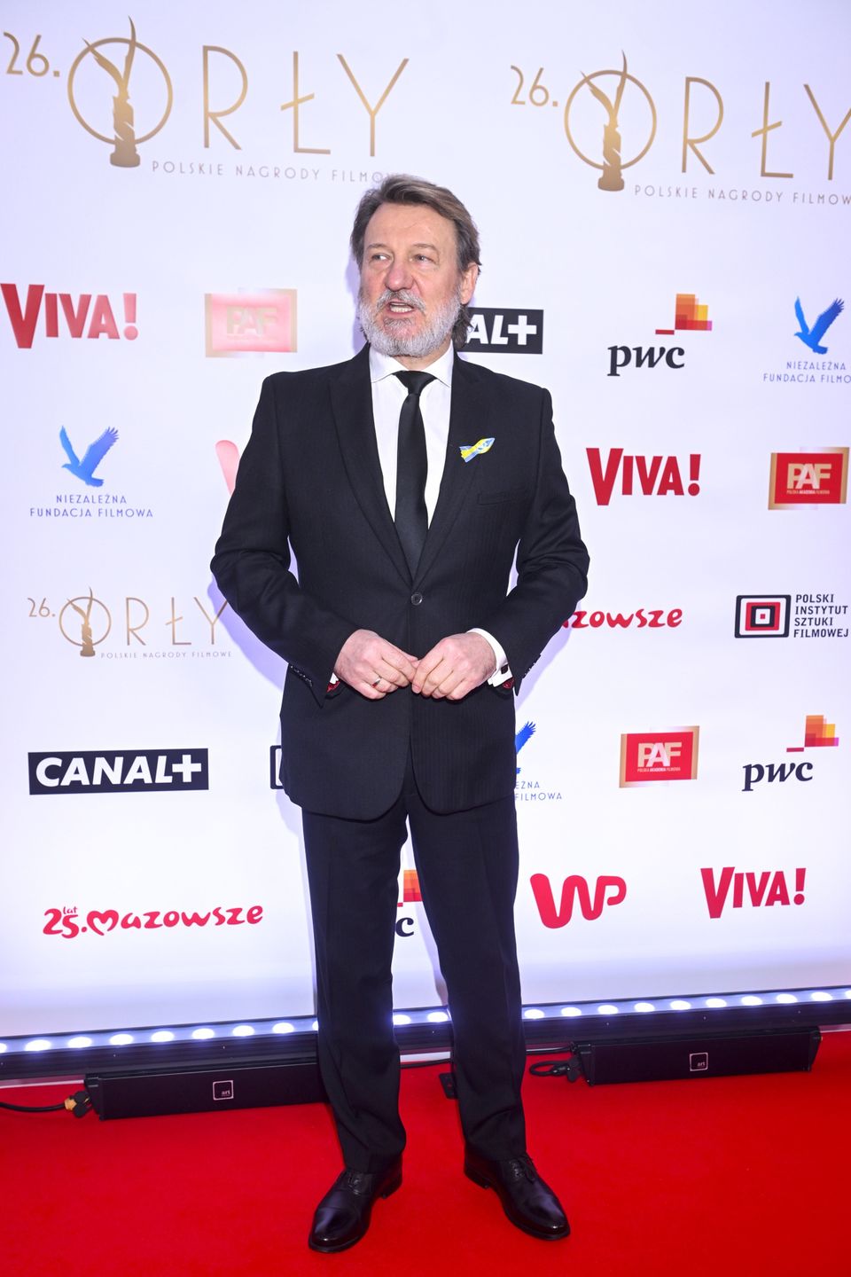 Robert Więckiewicz na gali wręczenia Polskich Nagród Filmowych